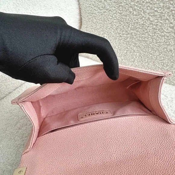 SOLD Chanel Small Leboy 20cm Pink Caviar GHW series 29 - Picture 10 of 13